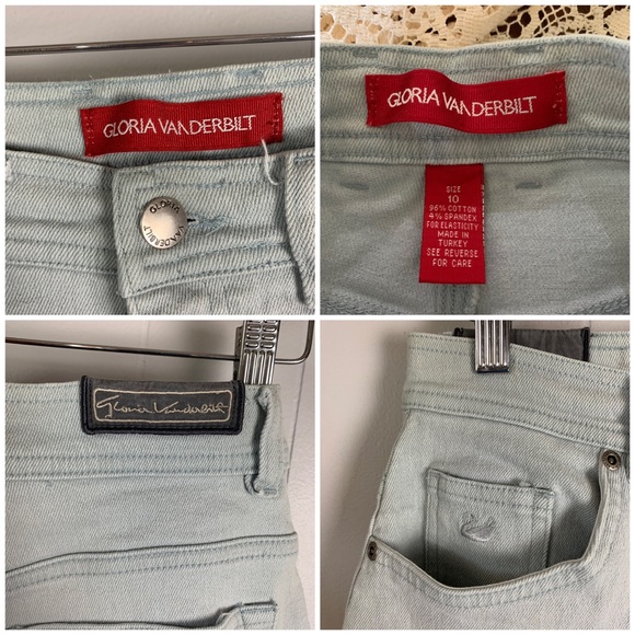 Vintage Gloria Vanderbilt Mint Green Mom Jeans-6 - Picture 6 of 8